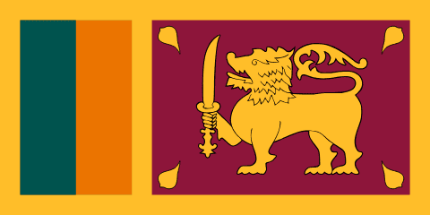 Sri Lanka Flag - VELUTA Office Daylight Lifestyle Premium Wall Art