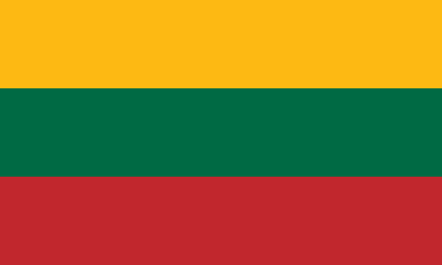 Lithuania Flag - VELUTA Living Room Night LED Glow Premium Product Photo Real Tableau - Kurdistan Style
