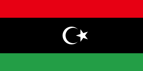 Libya Flag - VELUTA Office Daylight Lifestyle Premium Wall Art