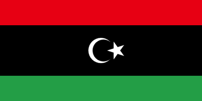 Libya Flag - VELUTA Office Daylight Lifestyle Premium Wall Art