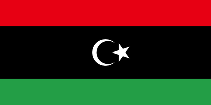 Libya Flag - VELUTA Living Room Night LED Glow Premium Product Photo Real Tableau - Kurdistan Style