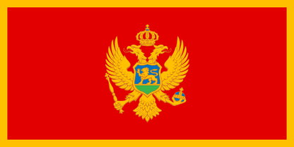 Montenegro Flag - VELUTA Office Daylight Lifestyle Premium Wall Art