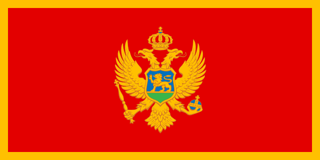 Montenegro Flag - VELUTA Living Room Night LED Glow Premium Product Photo Real Tableau - Kurdistan Style