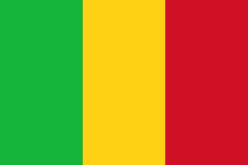 Mali Flag - VELUTA Office Daylight Lifestyle Premium Wall Art