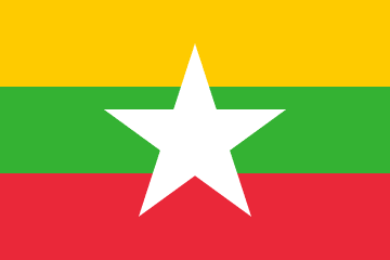 Myanmar Flag - VELUTA Office Daylight Lifestyle Premium Wall Art