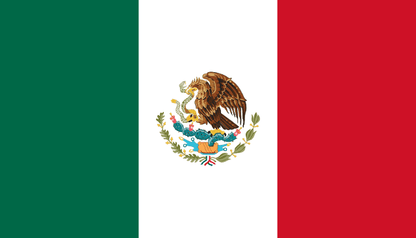 Mexico Flag - VELUTA Living Room Night LED Glow Premium Product Photo Real Tableau - Kurdistan Style