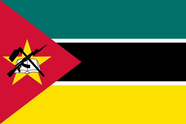 Mozambique Flag - VELUTA Living Room Night LED Glow Premium Product Photo Real Tableau - Kurdistan Style