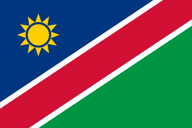 Namibia Flag - VELUTA Living Room Night LED Glow Premium Product Photo Real Tableau - Kurdistan Style