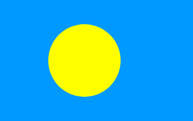 Palau Flag - VELUTA Office Daylight Lifestyle Premium Wall Art