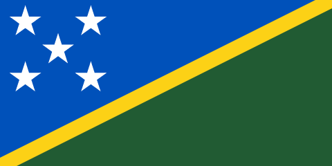 Solomon Islands Flag - VELUTA Office Daylight Lifestyle Premium Wall Art