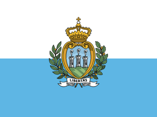 San Marino Flag - VELUTA Office Daylight Lifestyle Premium Wall Art