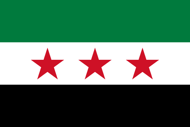 Syria Flag - VELUTA Living Room Night LED Glow Premium Product Photo Real Tableau - Kurdistan Style