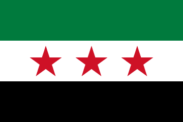 Syria Flag - VELUTA Office Daylight Lifestyle Premium Wall Art