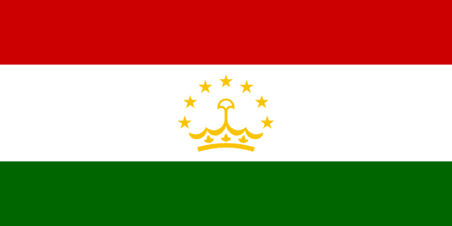 Tajikistan Flag - VELUTA Living Room Night LED Glow Premium Product Photo Real Tableau - Kurdistan Style