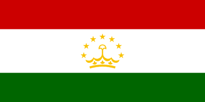 Tajikistan Flag - VELUTA Living Room Night LED Glow Premium Product Photo Real Tableau - Kurdistan Style