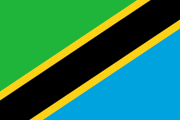 Tanzania Flag - VELUTA Office Daylight Lifestyle Premium Wall Art