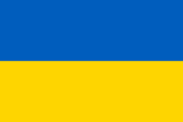 Ukraine Flag - VELUTA Living Room Night LED Glow Premium Product Photo Real Tableau - Kurdistan Style