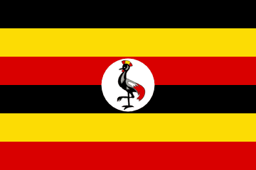 Uganda Flag - VELUTA Office Daylight Lifestyle Premium Wall Art