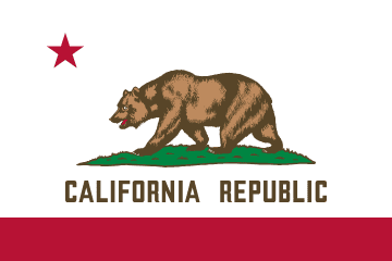 California Flag - VELUTA Office Daylight Lifestyle Premium Wall Art