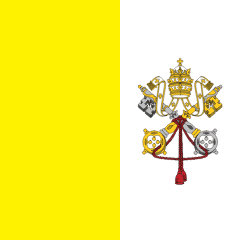 Vatican City Flag - VELUTA Office Daylight Lifestyle Premium Wall Art